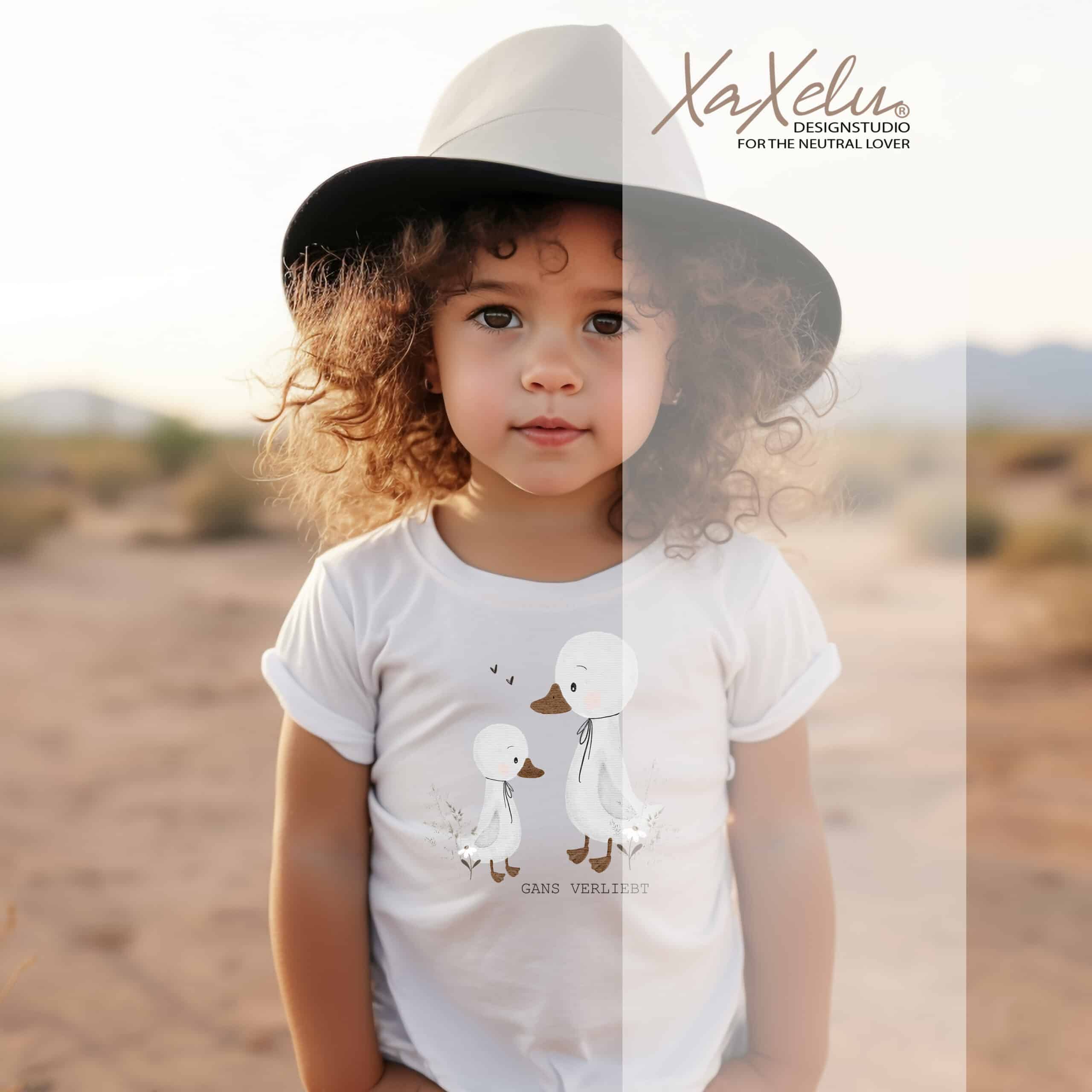 GANS VERLIEBT  Bügelbild-LIZENZ LIMITIERT [Digital]