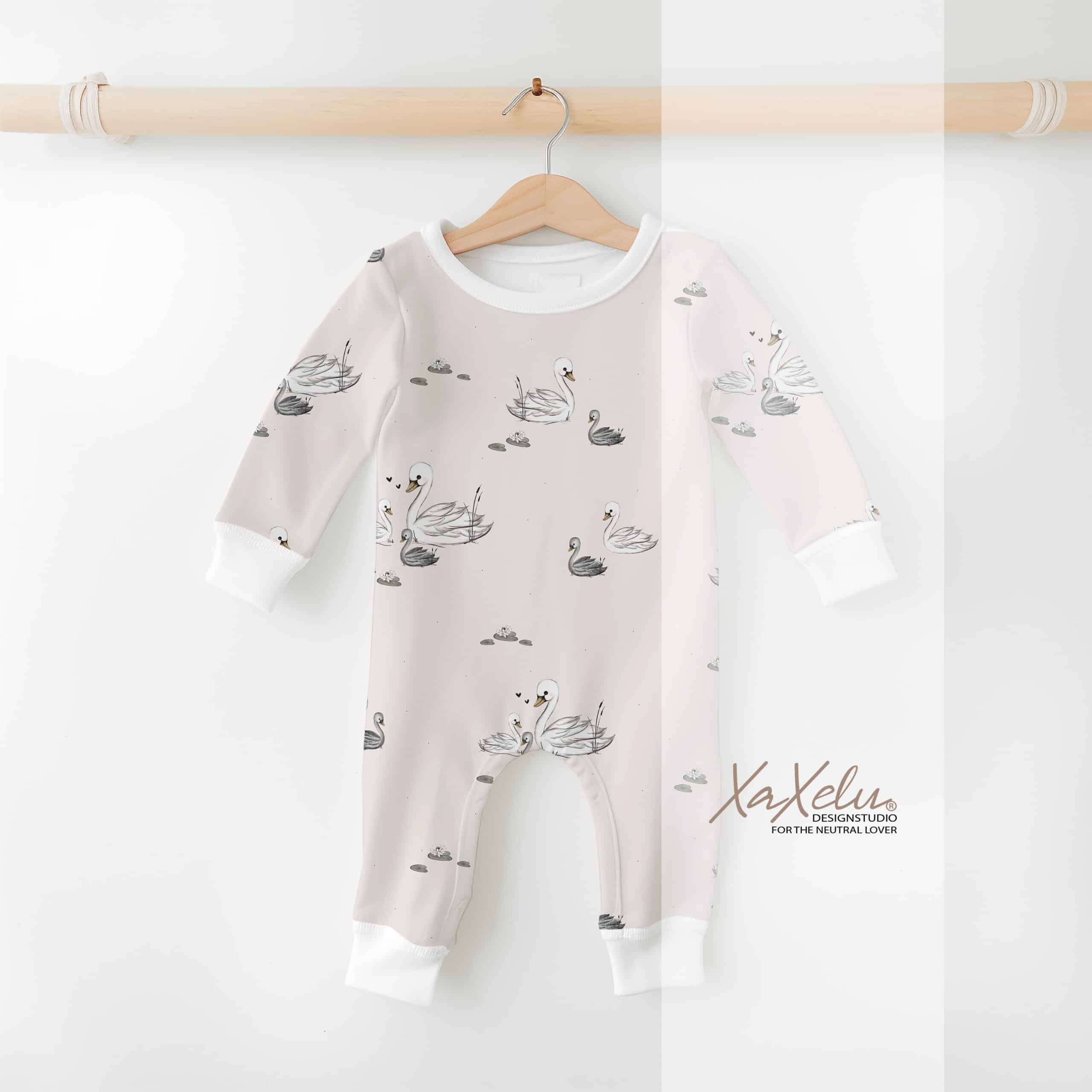 Schwanenliebe Nahtlosdesign – Bild 3