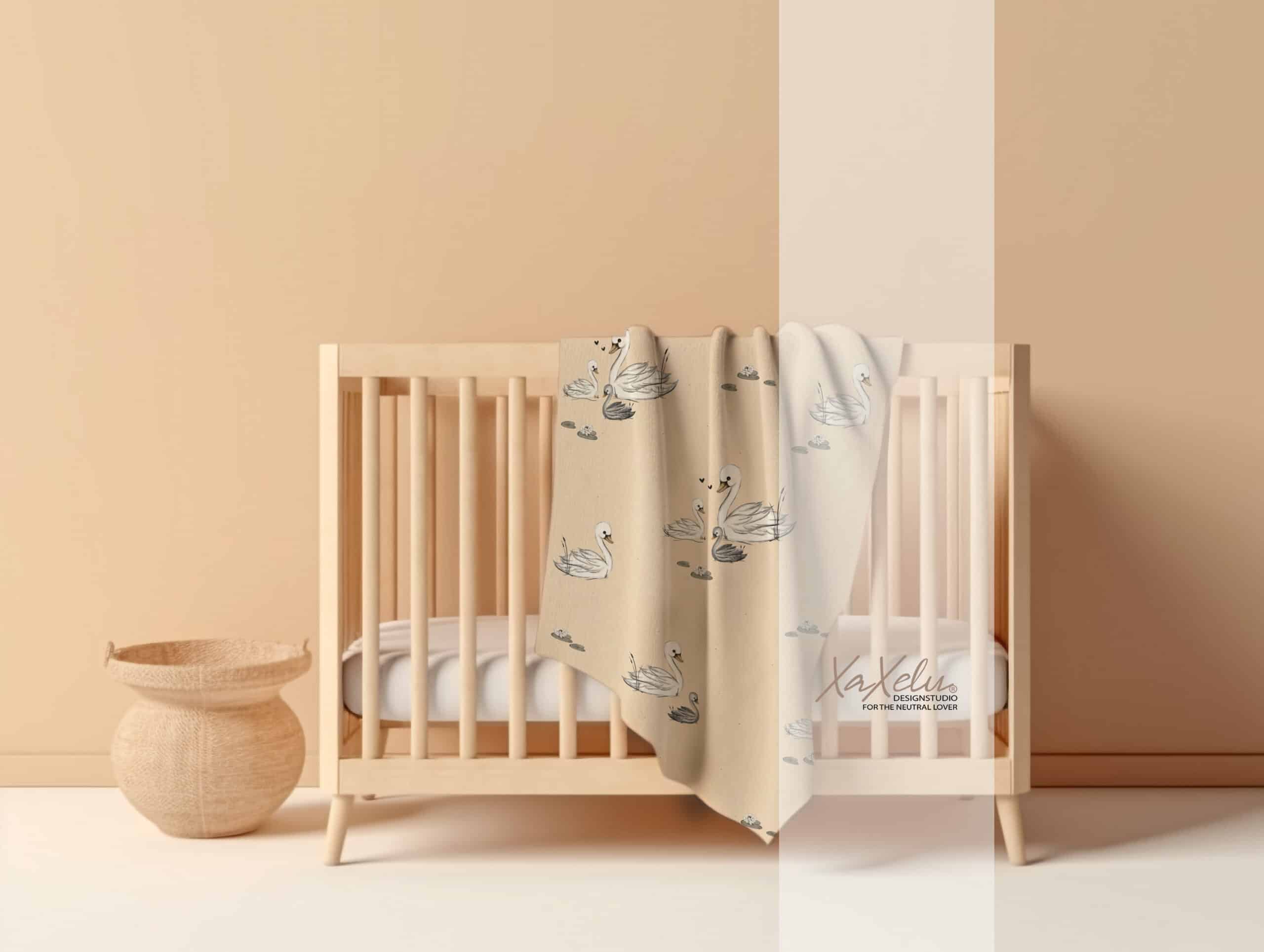 Schwanenliebe Nahtlosdesign – Bild 2