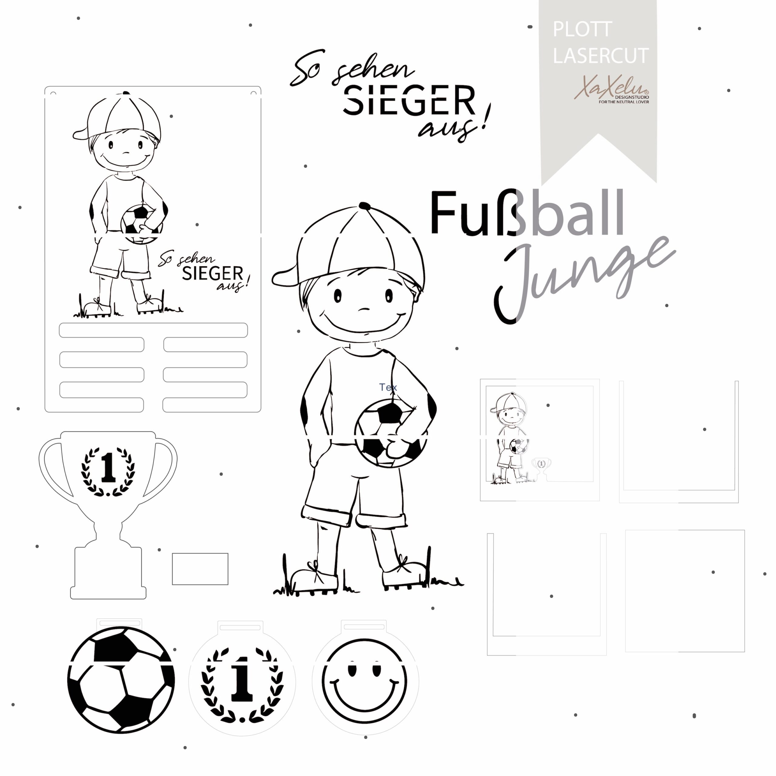 Fußballer Mads LaserCut / Plott – Bild 2