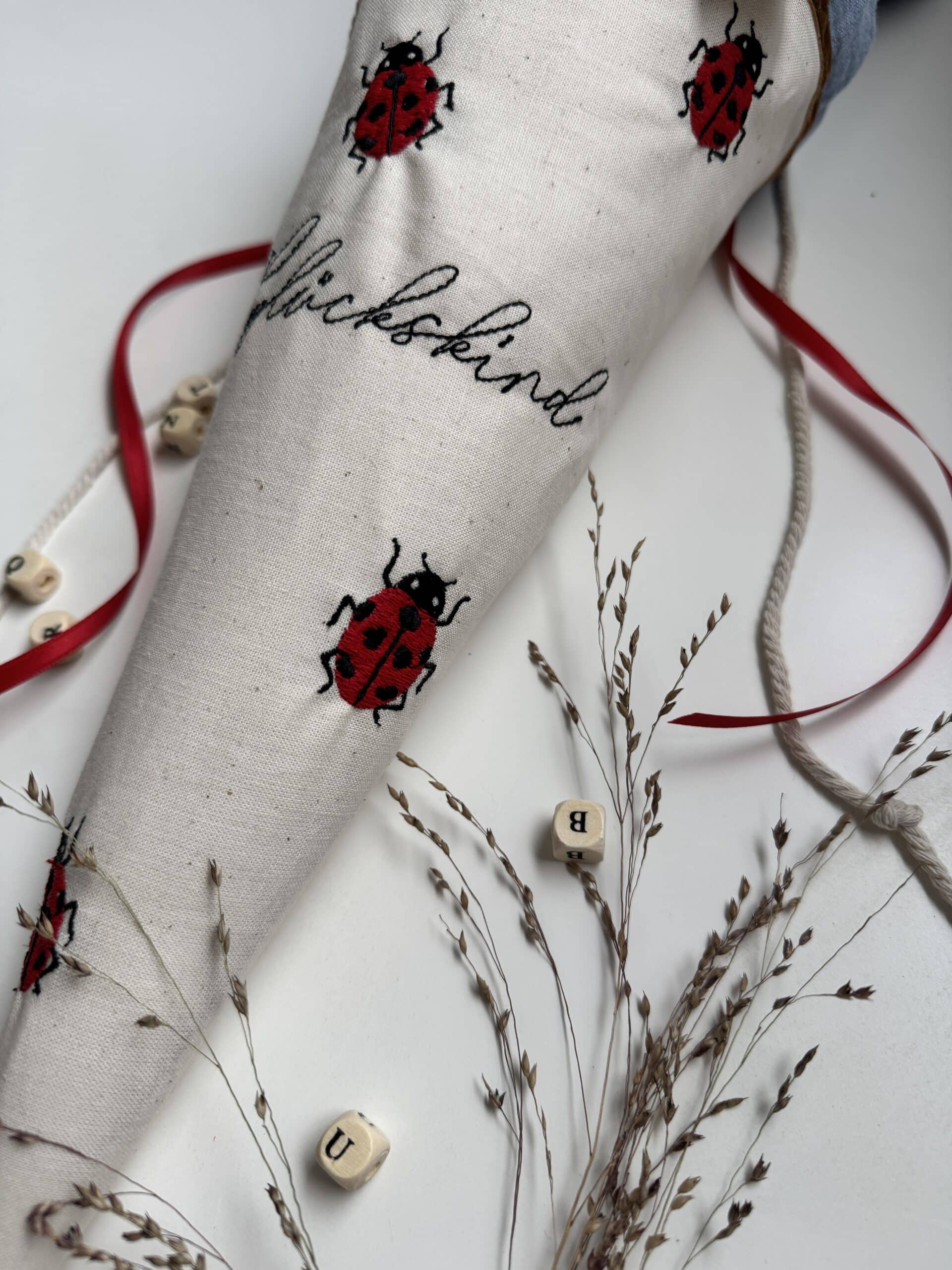 Marienkäfer, stickdatei, xaxelu, sticken, digitaler download