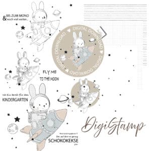 raketenhasi, hasi, digital download, Digistamp, clipart, xaxelu