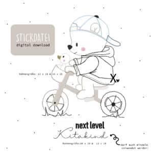 Xaxelu, stickdatei, Bär, kitakind , sticken