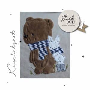 Knuddelknut Stickdatei – Liebevolle Stickdatei für Kinder & kreative Projekte | Sofort-Download