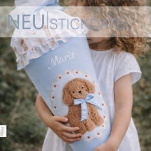 Applikation Hund sticken, Stickdatei Kinder, Stickdatei niedlich, Stickdatei plüschig, Stickmuster Hund, xaxelu