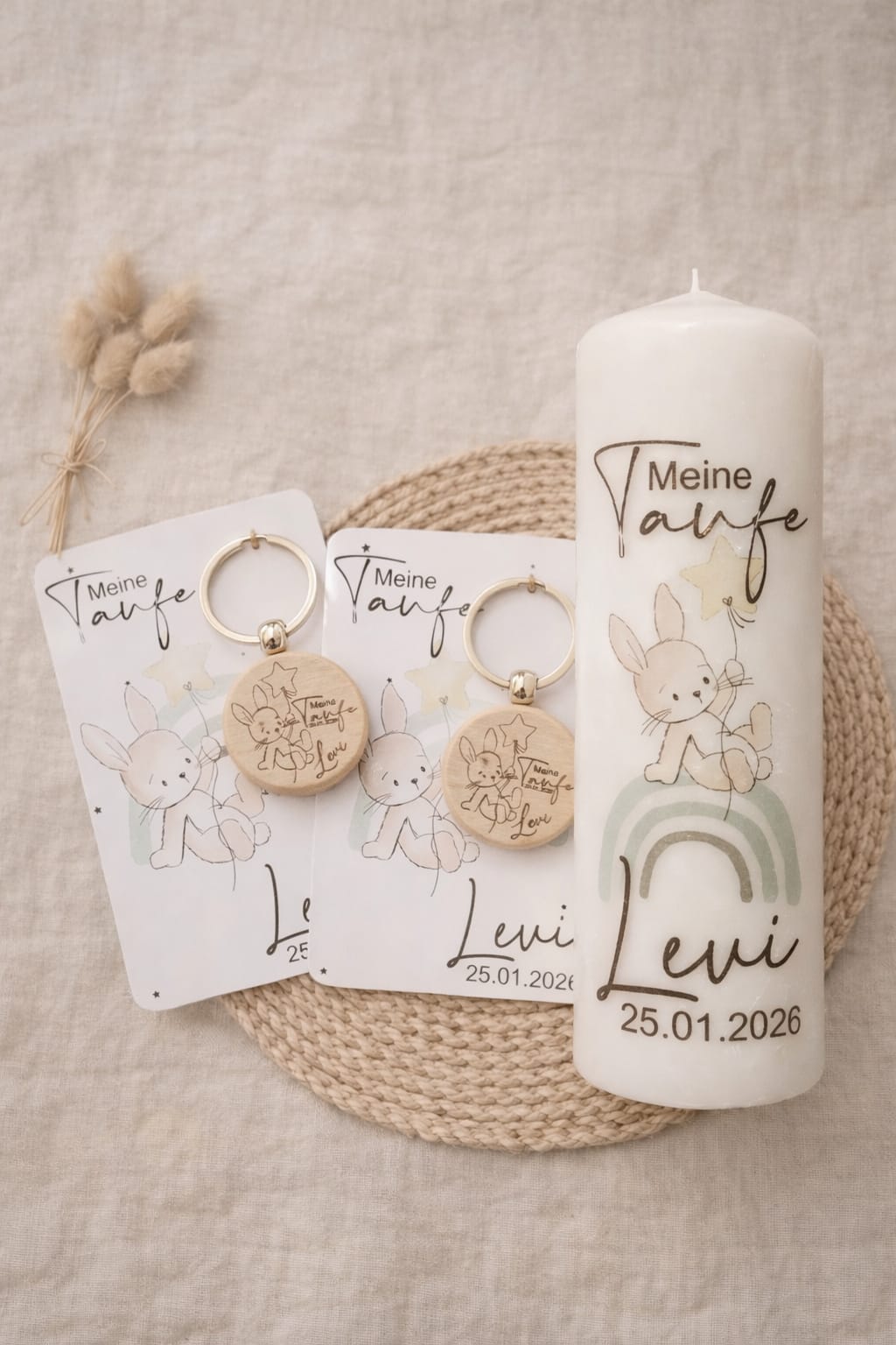 Hase Hope – Tauf & Baby ClipArt Set – Bild 3