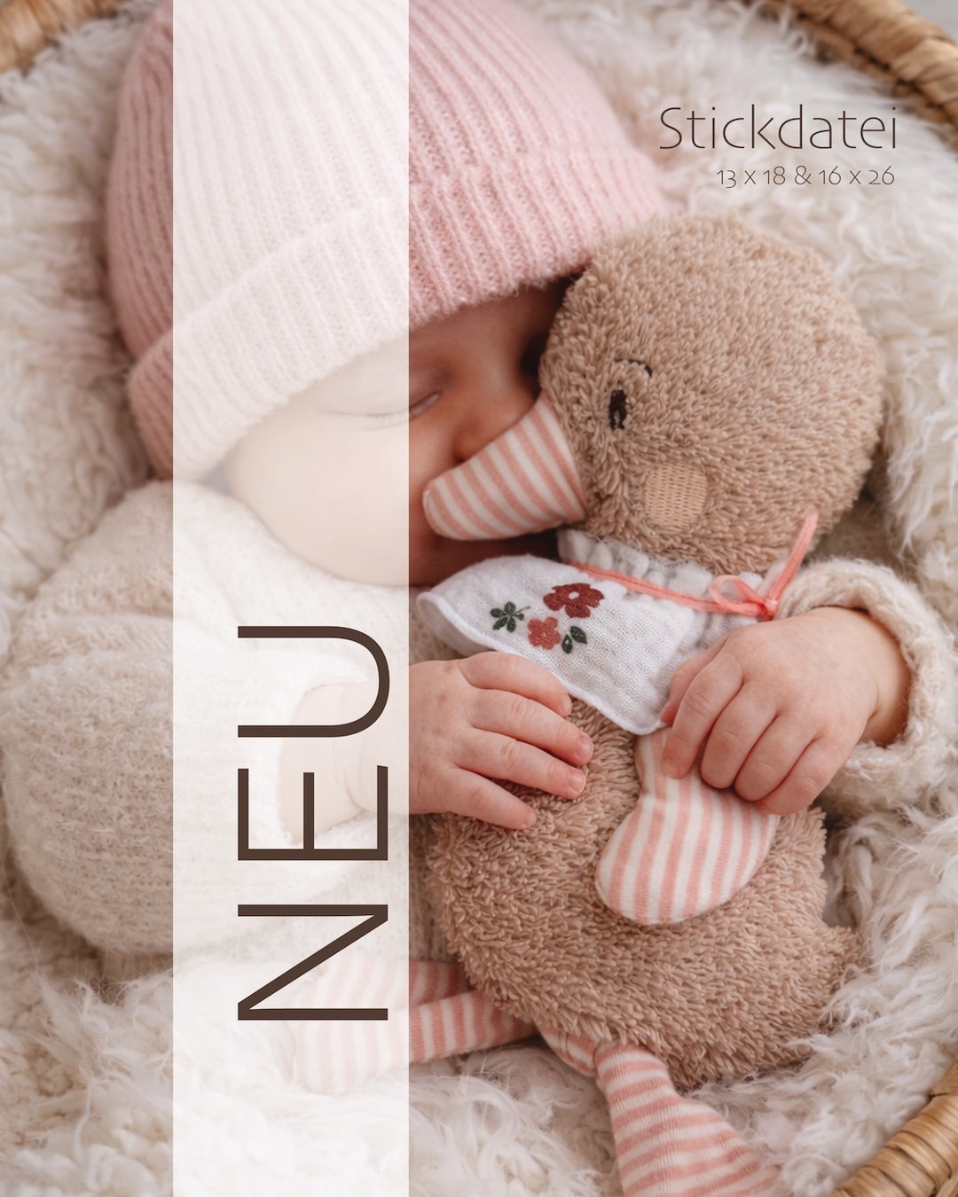 ITH Stickdatei Ente 13 x 18 & 16 x 26 – Bild 3