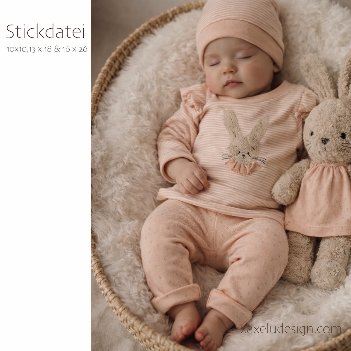 stickdatei, hase, Sterne, to the moon and back, xaxelu