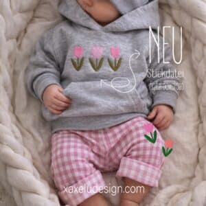 stickdatei, tulpe, blume xaxelu