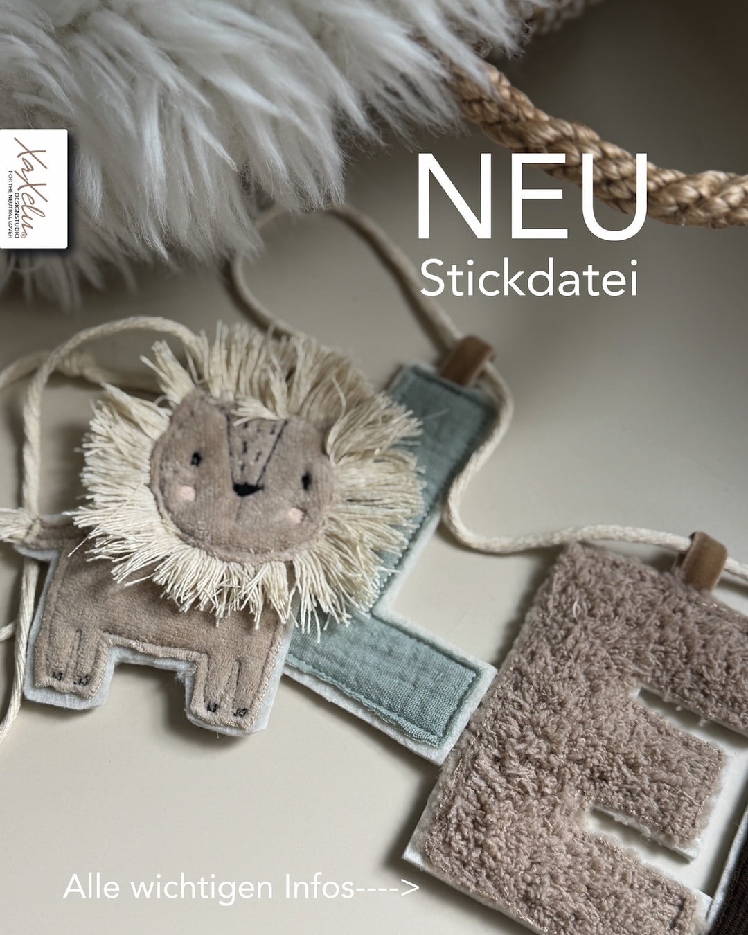 Stickdatei Löwenstark