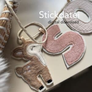 n, sticken, stickdatei, reh